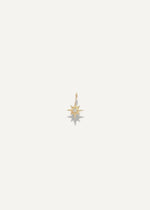 north star diamond charm in solid 14k gold in edmonton by SB Studio