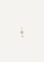 Solid 14k yellow Gold star-shaped pendant on a white background from SBStudio in Canada