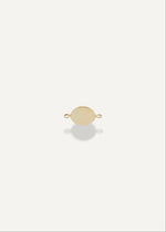 Solid 14k Gold charm on a white background from sb studio in edmonton