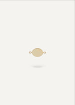 Solid 14k Gold charm on a white background from sb studio in edmonton
