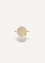Solid 14k Gold charm on a white background from sb studio in edmonton