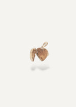 open locket solid 14k gold pendant sparkle bar