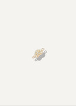 SB studio formerly the sparkle bar Lil Sparkle Charm featuring a dainty gold-tone connector with delicate pavé-set white topaz.