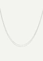 SB Studio Mariam necklace featuring a delicate 1mm diamond-cut cable chain in sterling silver