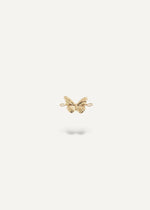 solid 14k Gold butterfly-shaped charm on a white background from sb studio