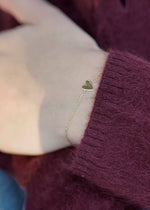 heart bracelet made of solid gold from sb studio in edmonton