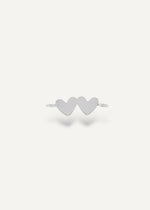 Sterling silver engravable double heart connector by The Sparkle Bar Edmonton