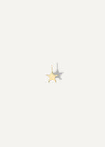 The Sparkle Bar Make A Wish gold star charm with a polished finish for necklaces or bracelets.