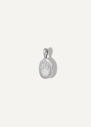 Engravable sterling silver pendant charm from Sb Studio in Edmonton