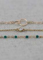 dainty diamond gold bracelet in solid 14 from the sparkle bar in alberta