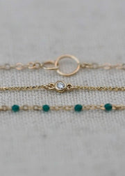 dainty diamond gold bracelet in solid 14 from the sparkle bar in alberta