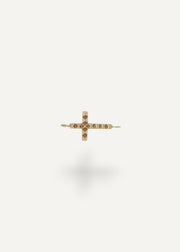 solid 14k gold cross charm connector from SB studio