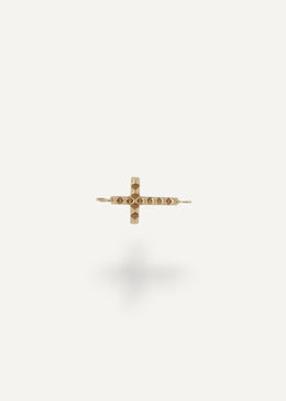 solid 14k gold cross charm connector from SB studio