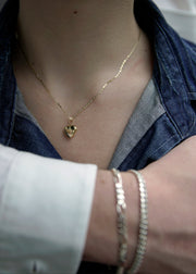 engravable custom locket on chain from sb studio in edmonton