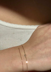 solid gold chain Mariam with diamond evil eye charm from the sparkle bar in edmonton alberta
