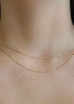 solid gold paperclip necklace in edmonton at sb studio formerly the sparkle bar