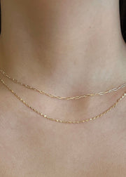 solid gold paperclip necklace in edmonton at sb studio formerly the sparkle bar