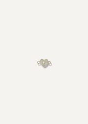 solid 14k gold white topaz connector charm from sb studio formerly the sparkle bar