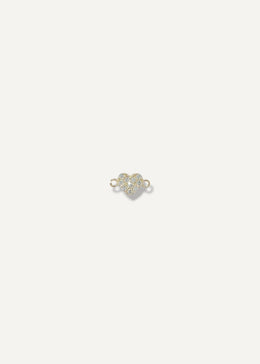 solid 14k gold white topaz connector charm from sb studio formerly the sparkle bar