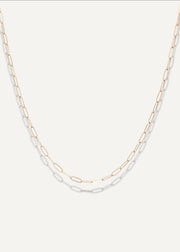 14k yellow gold paperclip chain necklace from sb studio formerly the sparkle bar in edmonton