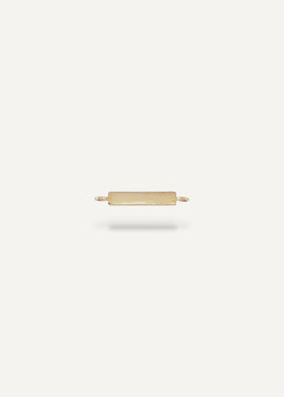 solid 14k engravable bar charm from Sb studio in canada