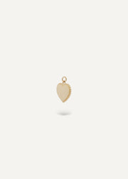 Solid 14k yellow gold heart-shaped  engravable pendant from SB Studio YEG