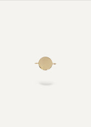 Solid 14k Gold charm on a white background from sb studio in edmonton