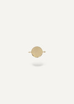 Solid 14k Gold charm on a white background from sb studio in edmonton