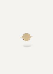 Solid 14k Gold charm on a white background from sb studio in edmonton