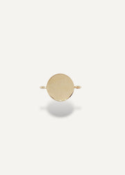 Solid 14k Gold charm on a white background from sb studio in edmonton