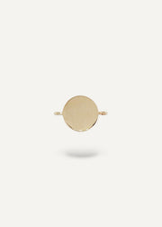 Solid 14k Gold charm on a white background from sb studio in edmonton