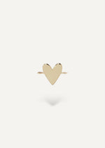 solid 14k gold heart engravable charm from sb studio