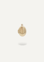 oval locket in solid 14k gold from sb studio formerly the sparkle bar that is engravable with custom design edmonton AB