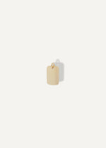 Solid 14k gold pendant on a white background from sb studio in edmonton