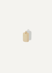 Solid 14k gold pendant on a white background from sb studio in edmonton