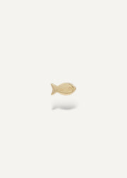 solid 14k gold fish slider charm from SB stduio in edmonton Canada