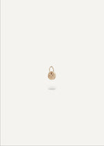 Solid 14k gold button charm necklace from sb studio