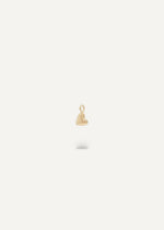 tiny gold floating heart charm from SB Studio in solid gold