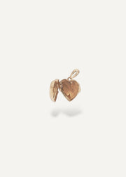 open locket solid 14k gold pendant sparkle bar