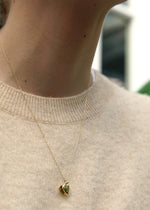 engravable solid 14k gold heart locket necklace from the sparkle bar in edmonton AB