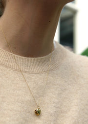 engravable solid 14k gold heart locket necklace from the sparkle bar in edmonton AB