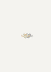 Sb studio formerly The Sparkle Bar gold heart charm with pavé crystals for a dainty, everyday jewelry look.