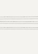 SB Studio Mariam silver bracelet featuring a delicate 1mm diamond-cut cable chain in 925 sterling silver.