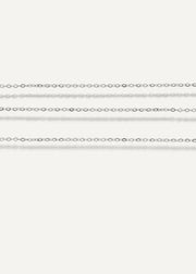 SB Studio Mariam silver bracelet featuring a delicate 1mm diamond-cut cable chain in 925 sterling silver.