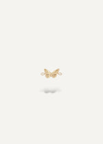 solid 14k Gold butterfly-shaped charm on a white background from sb studio