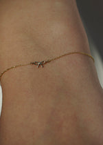 14k yellow solid gold bow charm from SB Studio