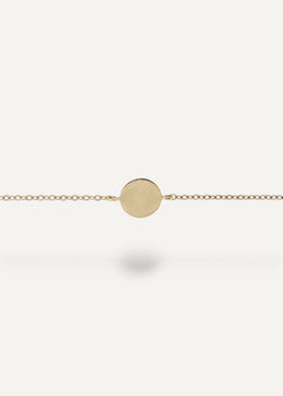 engravable charm in solid 14k gold from SB studio in edmonton