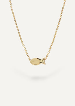solid 14k fish charm bracelet from sb studio in edmonton