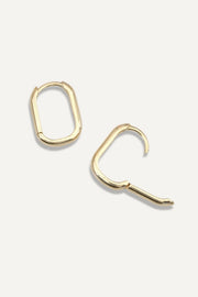 paperclip hoops made from solid 14k gold the sparkle bar YEG