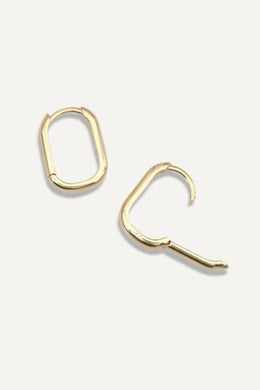 paperclip hoops made from solid 14k gold the sparkle bar YEG